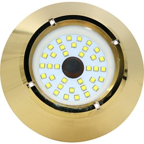 DY-TH180 Thru-Hull 180W 10-30VDC RGB RGBW Bronze Housing Fishing Dock Marine Superyacht LED Underwater Boat Light