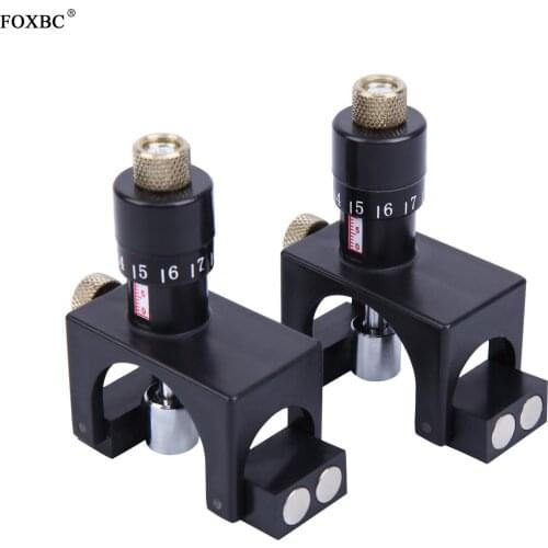 FOXBC Adjustable Magnetic Planer Jointer Knife Setting Jig Blade Gauge Setter For Woodworking Setter Tool 2Pcs