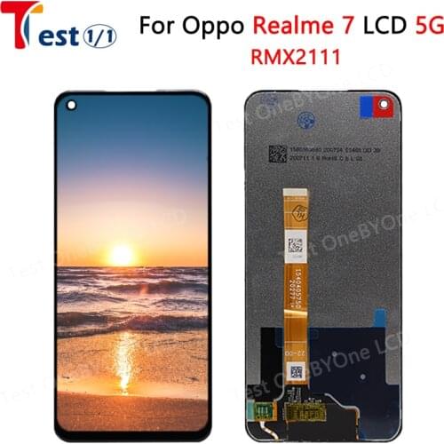 IPS LCD For OPPO Realme 7 5G RMX2111 LCD Display Touch Screen Digitizer with Assembly Panel For Realme7 5G LCD
