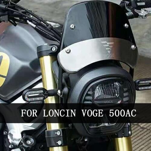 VOGE 500AC Motorcycle Retro Style Windshield Apply For LONCIN VOGE 500AC 500 AC