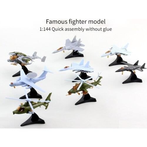 JEU 4D assembled combat aircraft model 8 bomber helicopter drone simulation military airplane toy