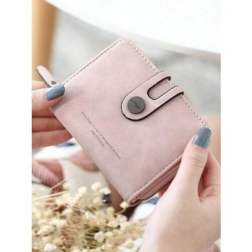 Prettyzys Fashion PU Leather Short Women Wallet Zipper Small Women Wallets Card Bag With Coin Purse Pockets Credit Holders