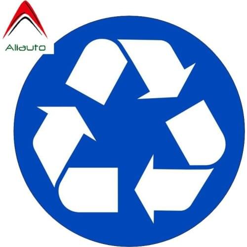 Aliauto Warning Car Sticker Creative Recycle Logo Decal Accessories PVC for Toyota Seat Vw Nissan Suzuki Peugeot Skoda,12cm*12cm