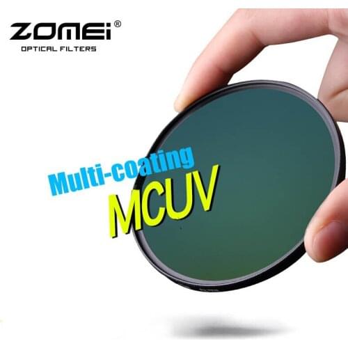 New ZOMEI 49/52/55/58/62/67/72/77/82mm MCUV Filter Multi-Coated Optical Glass MC UV Filter for Canon NIkon Sony DSLR Camera Lens