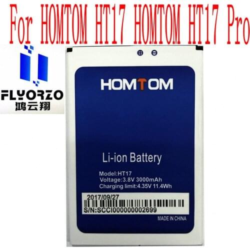 Brand new original 3000mAh HT17 Battery For HOMTOM HT17 HOMTOM HT17 Pro Mobile Phone