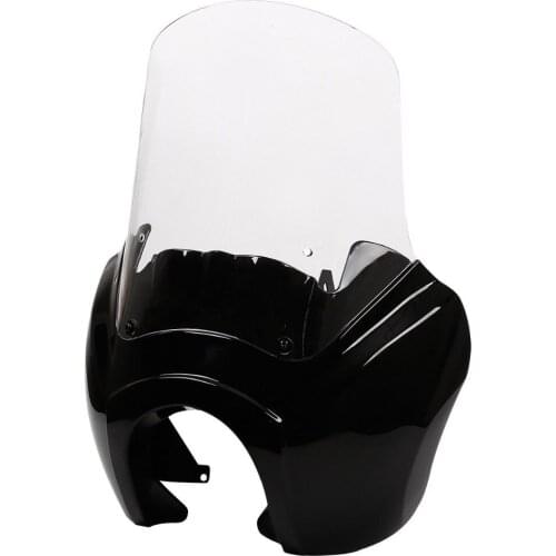 Motorcycle Front Fairing 15'' Windshield Wind Deflectors For Harley Dyna Fat Street Bob Wide Glide 2006-2017 4 Color