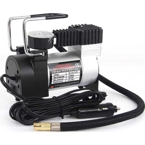 12V Portable Car Electric Inflator Pump Air Compressor 100PSI Electric Tire Tyre Inflator Pump for for Auto Bicycles Motorcycl