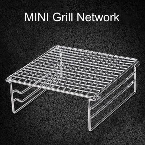 Mini Foldable Stainless Steel Portable Barbecue Grill Rack for Outdoor Activities Camp Cooking Supplies Camp Cooking Supplies