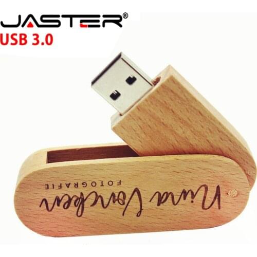 1 PCS Free Custom LOGO Wooden USB 3.0 Flash Drive 4G 8G 16GB 32GB 64GB 128GB Gifts Pen Drives Real Capacity Memory Stick U Disk