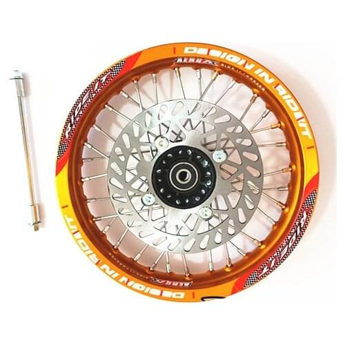 Rear 1.85-14 inch Alloy Wheel Rim with CNC Hub brake disc For KAYO HR-160cc TY150CC Dirt Pit bike 14