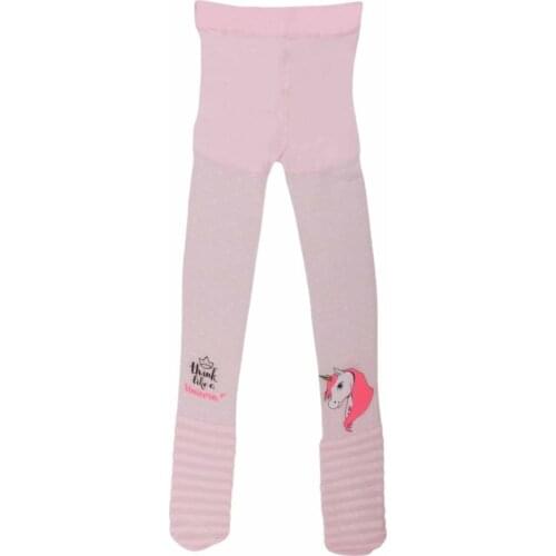 Female Child Pink Unicorn Pantyhose