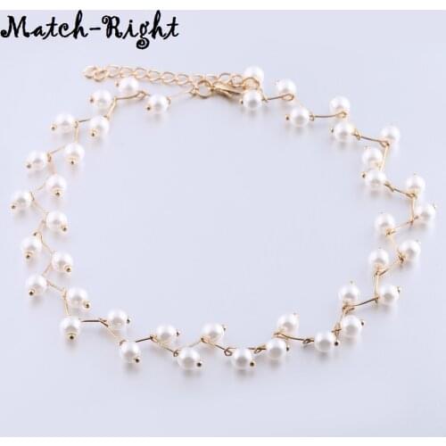 Summer Choker Necklace For Women New Arrival Imitation Pearls Necklaces & Pendants Womens Chokers Jewelry for Gifts KK199