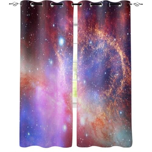 Starry Sky Window Interior Curtain Valance Door Room Drape for Kitchen Living Room Bedroom Decoration Curtains