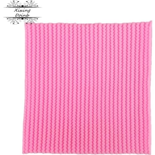 1Pcs Sweater texture silicone soft candy mold cake decorating tool candy chocolate Soft Candy Mold