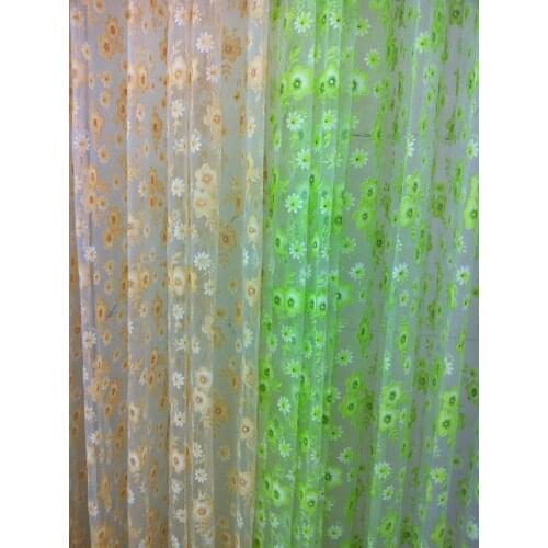 CS 32 1 Pcs Elegant Floral Tulle Voile Window Curtain fabric Panel Sheer Drape Scarf Valances office Curtain fabrics custom diy
