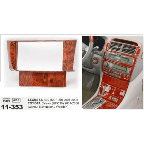 2 Din Car Radio Fascia surround DVD Player Panel Kit for 2001-2006 LEXUS LS-430 178*102mm refitting Audio Frame