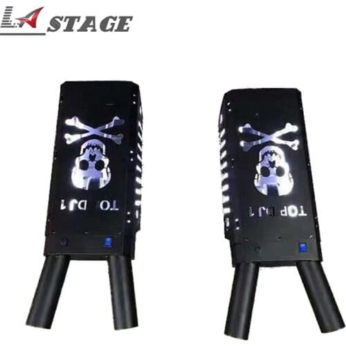 Free Shipping 2pcs/lot Two Pipe Arm Small CO2 Jet Machine DJ With Light Strip Co2 Cannon For Stage Effect