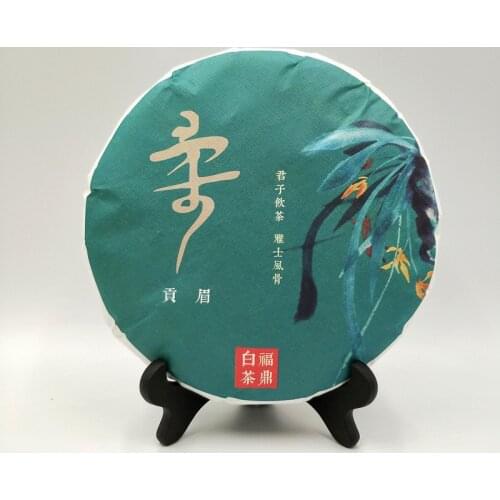 2018 Fuding White Chinese Tea Gong Mei Spring Ancient Tree High Aroma Aged Bai Cha Cake 350g