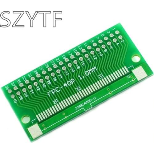 5pcs/bag FPC 40PIN DIP adapter board FFC turn 2.54 TFT LCD seat 1mm 0.5mm