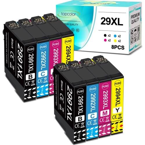 8PK 29XL T2991 T2991XL T29XL Compatible with Epson Ink Cartridge XP 235 247 335 342 345 245 332 435 432 445 442 XP235 Printer