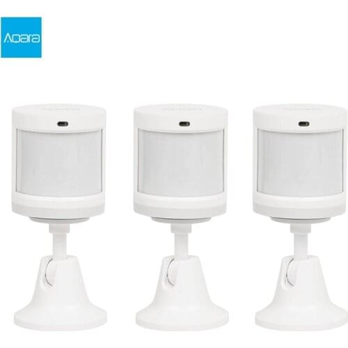 Xiaomi Aqara Human Body Sensor Smart Movement Motion Sensor Zigbee Connection Light Intensity Wireless Gateway Hub For Mi Home