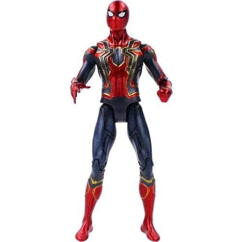 18cm Marvel Avengers 3 Infinity War Iron Superhero Spiderman Movable Action Figure PVC Spider Man Model Collection Toys