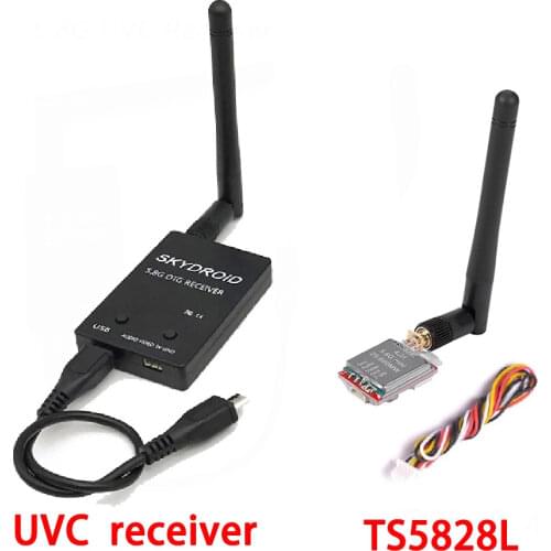 Hot sale 5.8G FPV Receiver UVC Video Downlink OTG + Mini TS5828L 40Ch 5.8G 600mw Transmitter for VR Android Phone