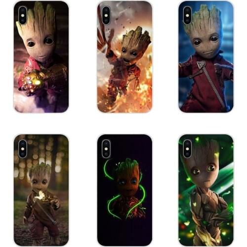 Guardians Groot Incredible Accessories Phone Shell Covers For Xiaomi Redmi Note 3 4 5 6 7 8 Pro Mi Max Mix 2 3 2S Pocophone F1