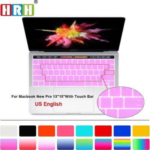 HRH Cream Color Silicone Keyboard Covers Keypad Skins Protector For Mac book Pro 13" 15" A1706 A1707 A2159 A1990(2017/2018/2109)