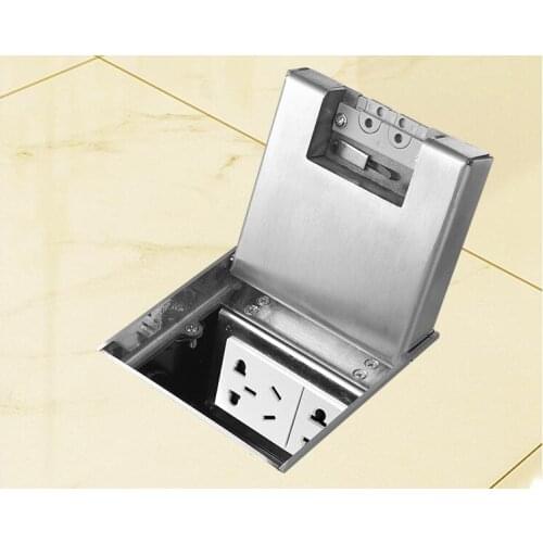 In acciaio inox terra inserto marmo presa può essere integrato con pavimento di piastrelle cinque-foro di rete di alimentazione