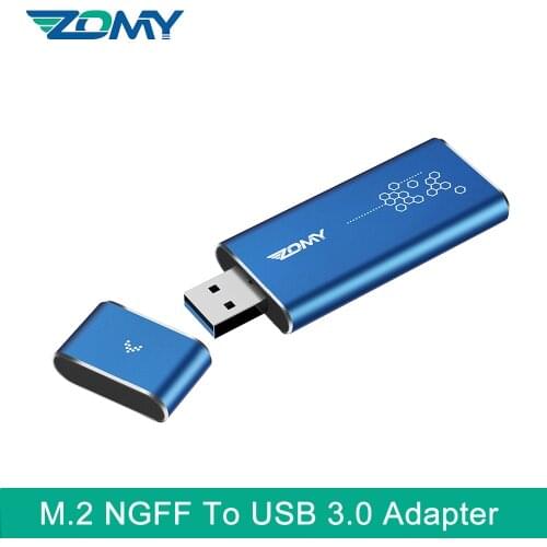 Zomy M.2 NGFF To Usb 3.0 Converter Adapter SSD Case External portable Box Hard Drive Solid State Drive Enclosure for Laptop 2240