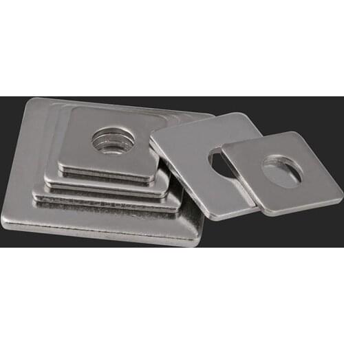 Square Flat Washers A2 Stainless Steel Flat Pad Spacer Gasket/Washers Curtain Wall With Flat Mat M3 M4 M5 M6 M8 M10 M14 M16