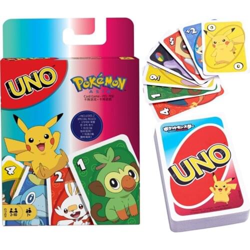 Pokemon Pikachu Anime Game figure Card UNO Game Family Funny Entertainment Board Game Poker Cards Game Gift Box birthday gifts
