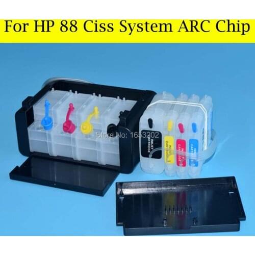 Popular 4 Color/Set HP88 Ciss System For HP L7590 L7650 L7680 L7681 K7580 K7680 K7780 K550/ K5400 Plotter With ARC Chip