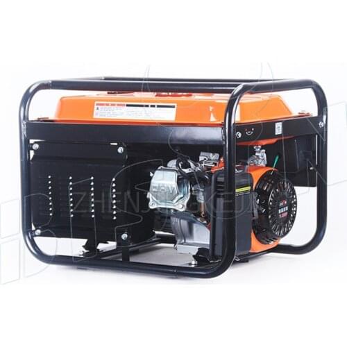 220V Portable Household Generator Single-Phase Equipment Hand-Started Small Convenient Gasoline Generator Works 24 Hours A Day