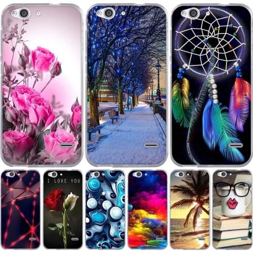 For ZTE Blade S6 Case Transparent TPU Soft Case For ZTE Blade S6 3D Relief Printed Flower Silicon Cover For ZTE S6 Cover Case