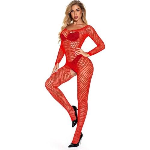 Plus Size Lace Sex Stockings Porno Sexy Lingerie Womens Underwear Sexy Crotchless Teddies Babydoll Transparent Erotic Costumes