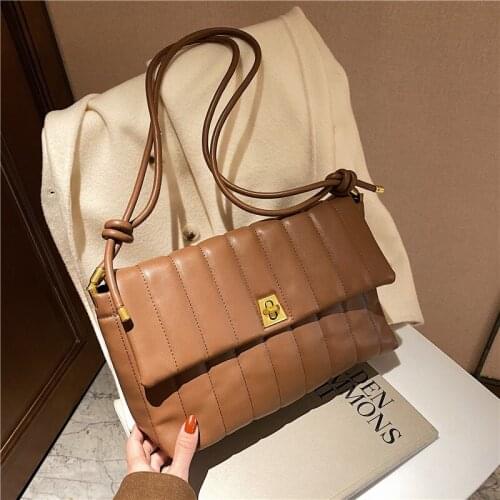 Luxury Designer Solid Color PU Leather Crossbody Tote Bags Large Capacity Shoulder Messenger Designer Bag For Women