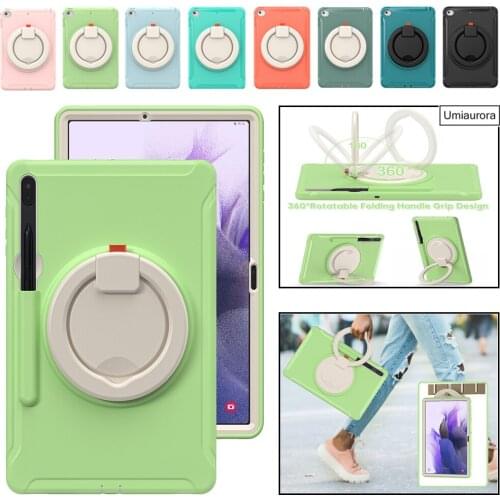 Heavy Duty Silicon Tablet Case for Samsung Galaxy Tab S7 FE Plus 12.4 SM T975 T735 T875 A8 A7 S6 Lite Kids Safe Shockproof Cover