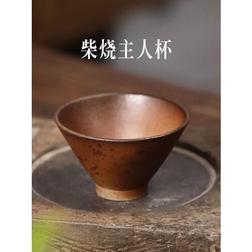 Yixing purple sand sample tea cup to burn large manual master single cups of chai beaker chai kiln cup kung fu tea cups