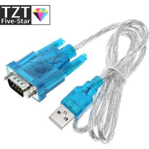 TZT HL-340 New USB to RS232 COM Port Serial PDA 9 pin DB9 Cable Adapter support Windows7-64