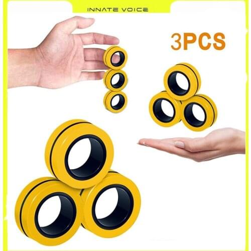 ZK20 Fidget Toys Fidget Anti Stress Roller Finger Ring Gyro Fingertip Gyro Adult Depression Toy Spinner Simpel Dimpel Toy