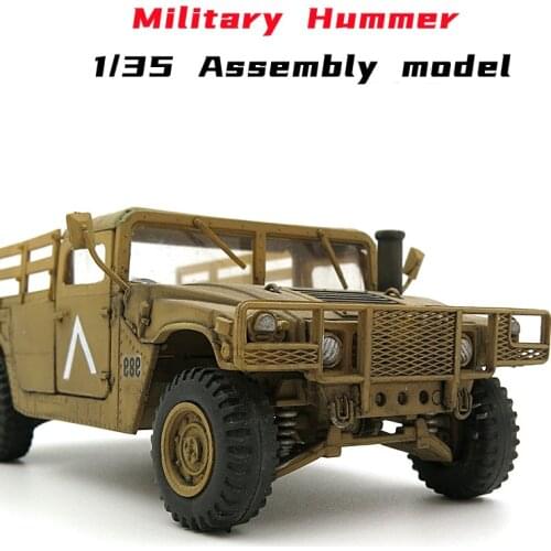 1/35 Military Hummer Truck Assembly Model Toy Armored Troop Carrier Commando HUM-V US Army Jeep