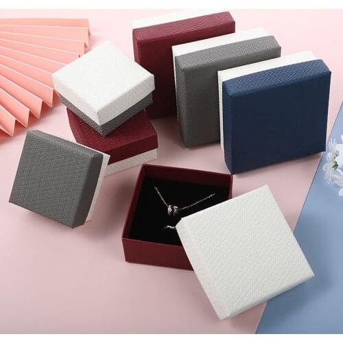 1pc Exquisite Fashion Simple Square Jewelry Gift Box Necklace Box Bracelet Display Box Watch Box Creative Jewelry Box New Trendy