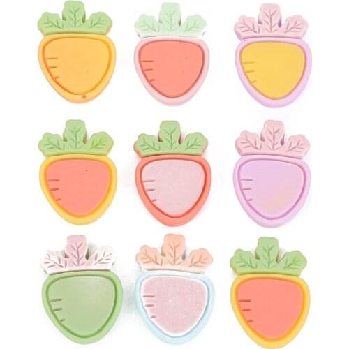 10Pcs Mixed Resin Flatback Radish Embellishment Cabochon Mirror Decoration Scrapbooking Diy Cactus Craft Supplies Accessories