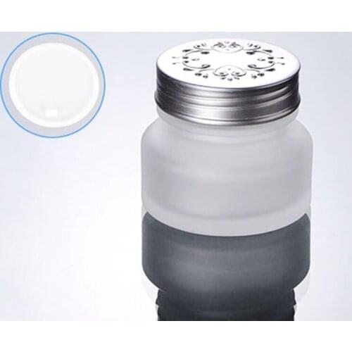 12 x 50G Empty Frost Glass Make up Cream Jar Containers 50cc Portable Refillable Cosmetic Packaging