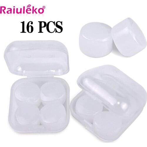 16Pcs Waterproof Silicone Ear Plugs Anti Noise Snoring Earplugs Comfortable Sleeping Noise Reduction Accessory Protect Hearing