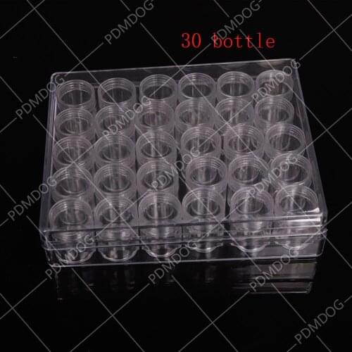 30 lattices bottle diamond painting tools Plastic Storage Box diamont Storage Box for Square Diamond Embroidery Craft Bead