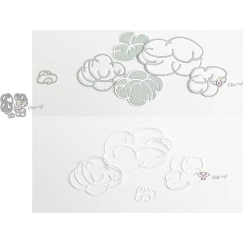 4Pcs Cloud decoration metal Cutting Dies Stencils DIY Scrapbooking Paper/photo Cards Embossing Dies