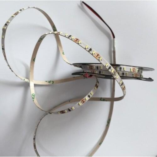 5M 3014 White PCB 5mm width High brightness 3014 LED Strip 12V 120 LEDs/M Warm White